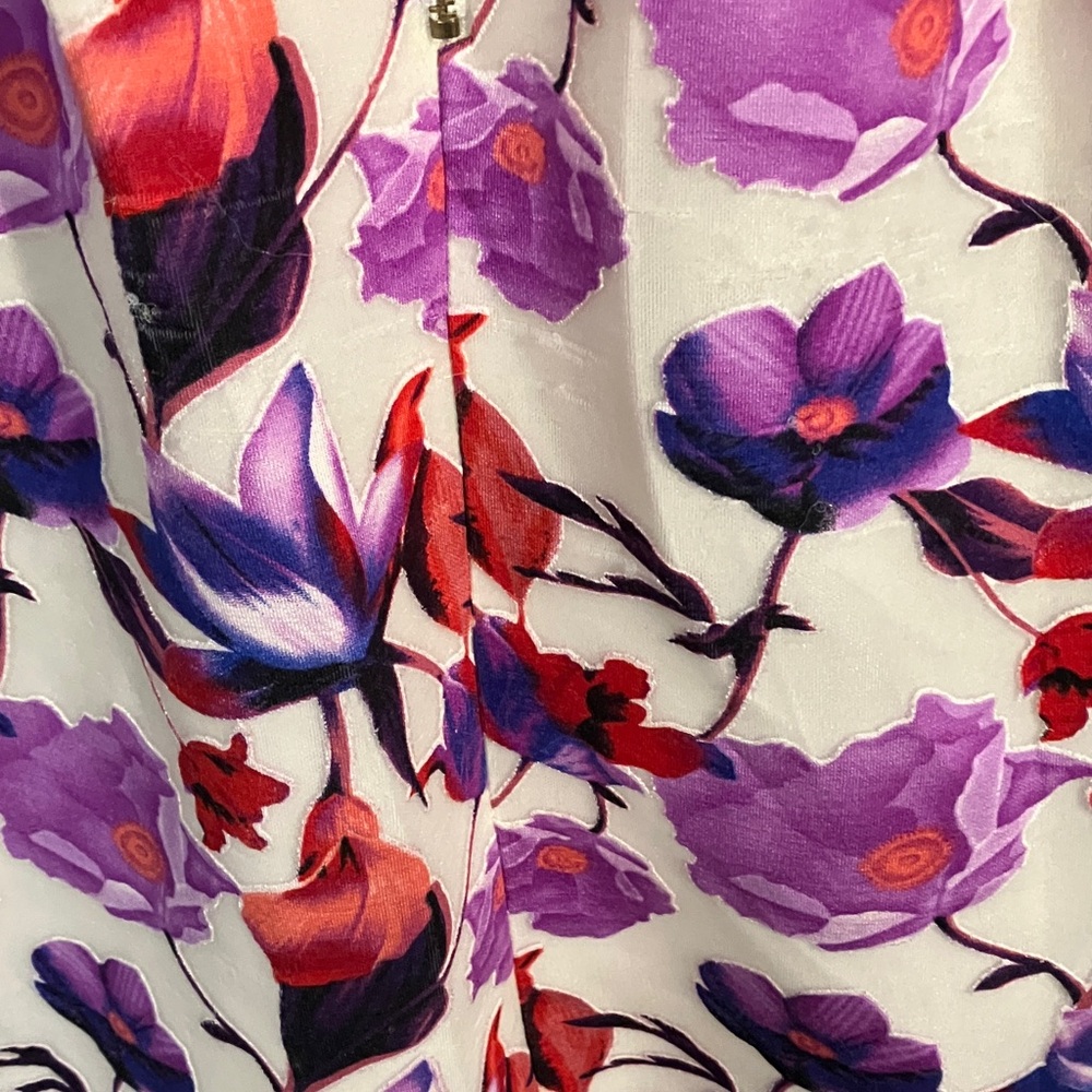 Gabby Skye Floral Mini Dress - Purple and Red - Picture 6 of 16